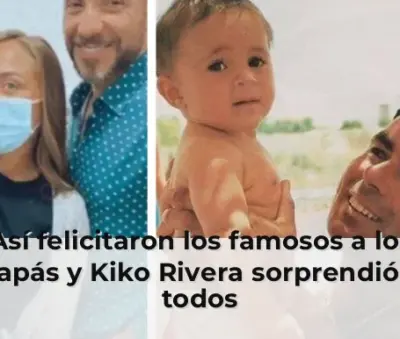 Famosos felicitando a padres en redes sociales