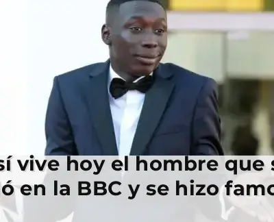 Hombre que se coló en la BBC sonriendo