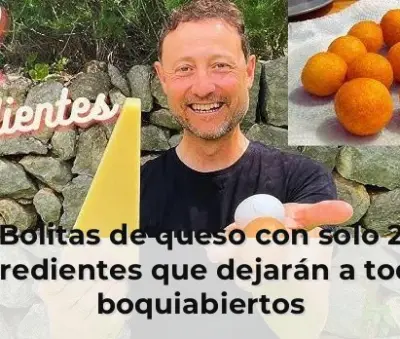 Bolitas de queso con solo 2 ingredientes