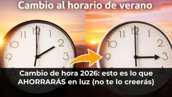 Reloj mostrando cambio de hora 2026