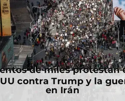 Manifestantes en EEUU protestan contra Trump
