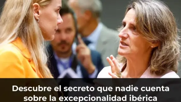 Mapa de la península ibérica con texto superpuesto