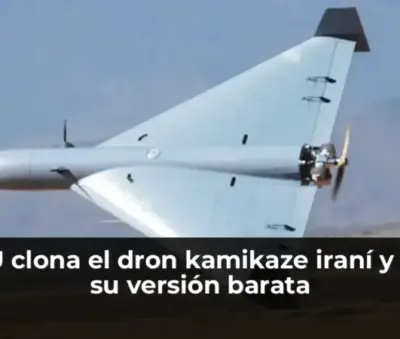 Dron kamikaze iraní clonado por EEUU