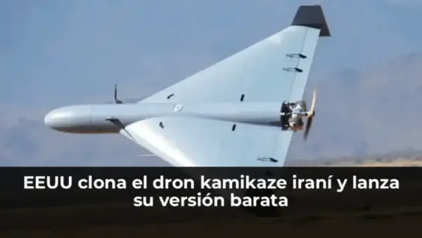 Dron kamikaze iraní clonado por EEUU