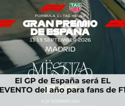 Coches de F1 en pista en el GP de España