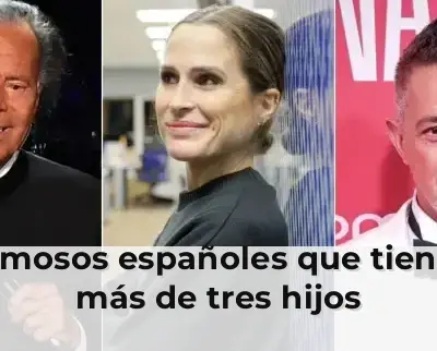 Famosos españoles que tienen más de tres hijos