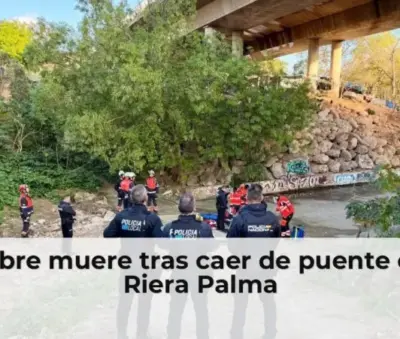 Hombre cae de puente en Sa Riera Palma