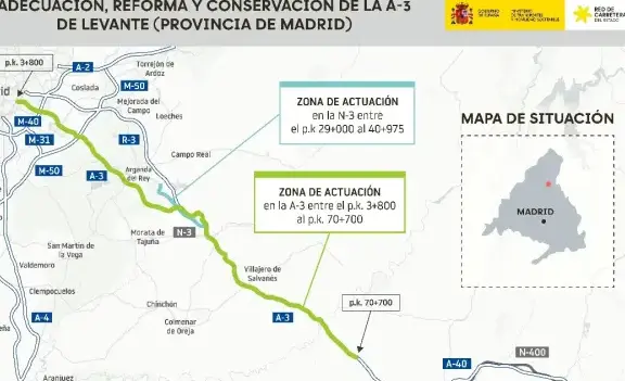 Autovía española con inversión de 540M