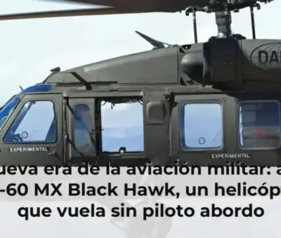 La nueva era de la aviación militar: así es el H-60 MX Black Hawk, un helicóptero que vuela sin piloto abordo