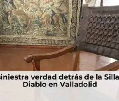 Silla del Diablo monument in Valladolid, Spain