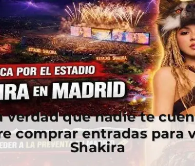 Shakira en concierto, venta de entradas