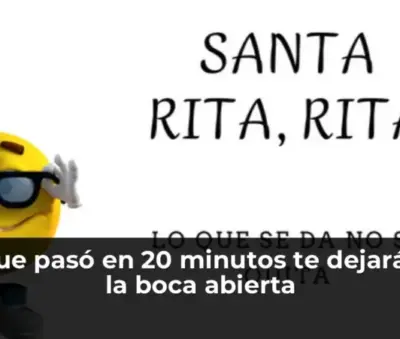 Imagen de un momento impactante y sorprendente