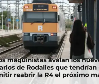 Los maquinistas avalan los nuevos horarios de Rodalies que tendrían que permitir reabrir la R4 el próximo martes