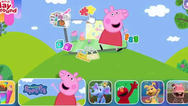 Netflix lanza Playground, su nueva app de juegos infantiles con Peppa Pig y más personajes famosos