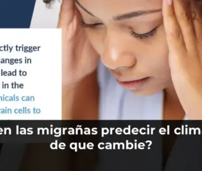 Mujer con migraña mirando ventana con tormenta