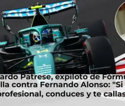 Riccardo Patrese, expiloto de Fórmula 1, estalla contra Fernando Alonso: "Si eres profesional, conduces y te callas"