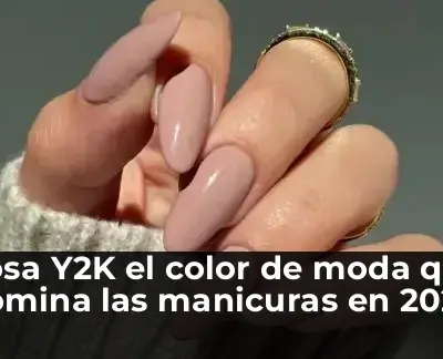 Manicura rosa Y2K tendencia 2026