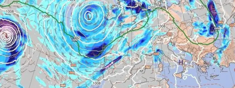 Termómetros bajan y vientos fuertes en España