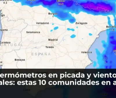Termómetros en picada, vientos brutales