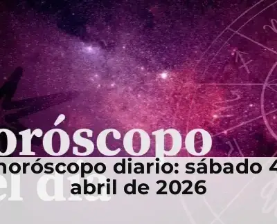 Tu horóscopo diario: sábado 4 de abril de 2026