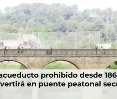 Acueducto abandonado se convierte en puente peatonal secreto