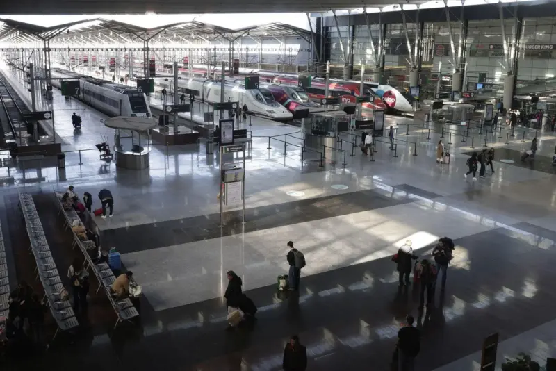 Trenes en estación de Madrid durante Semana Santa